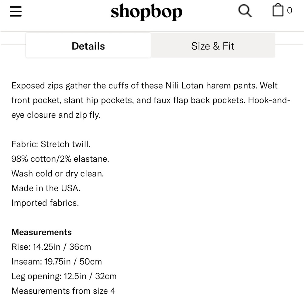 Hold ⚡️NILI LOTAN $395 Jackson Pants NWT - Picture 6 of 12